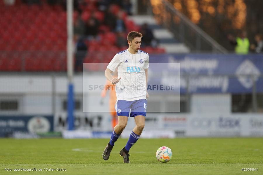 Veit Klement, Stadion am Schönbusch, Aschaffenburg, 14.04.2023, sport, action, Fussball, BFV, 32. Spieltag, Regionalliga Bayern, ANS, SVA, SpVgg Ansbach, SV Viktoria Aschaffenburg - Bild-ID: 2359841