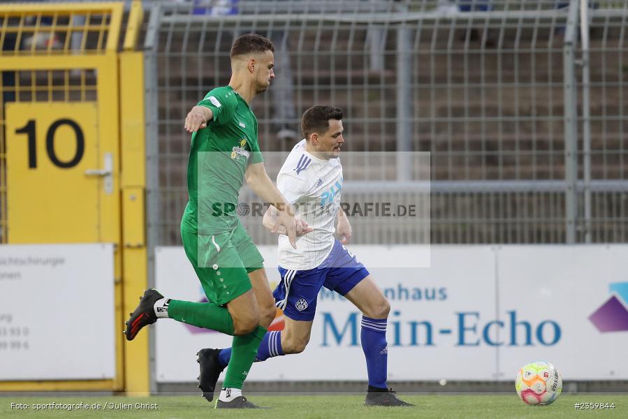 Daniel Cheron, Stadion am Schönbusch, Aschaffenburg, 14.04.2023, sport, action, Fussball, BFV, 32. Spieltag, Regionalliga Bayern, ANS, SVA, SpVgg Ansbach, SV Viktoria Aschaffenburg - Bild-ID: 2359844