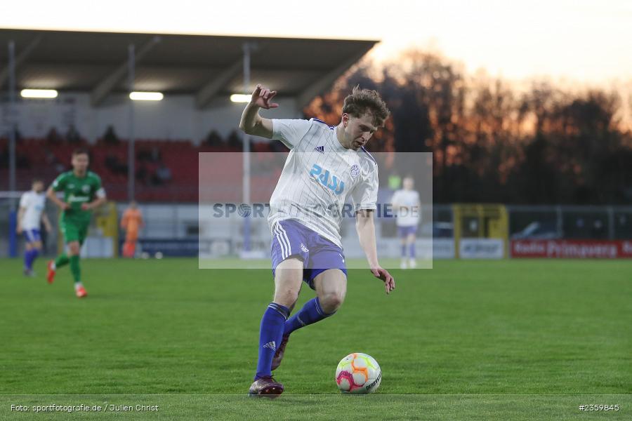 Benedict Laverty, Stadion am Schönbusch, Aschaffenburg, 14.04.2023, sport, action, Fussball, BFV, 32. Spieltag, Regionalliga Bayern, ANS, SVA, SpVgg Ansbach, SV Viktoria Aschaffenburg - Bild-ID: 2359845