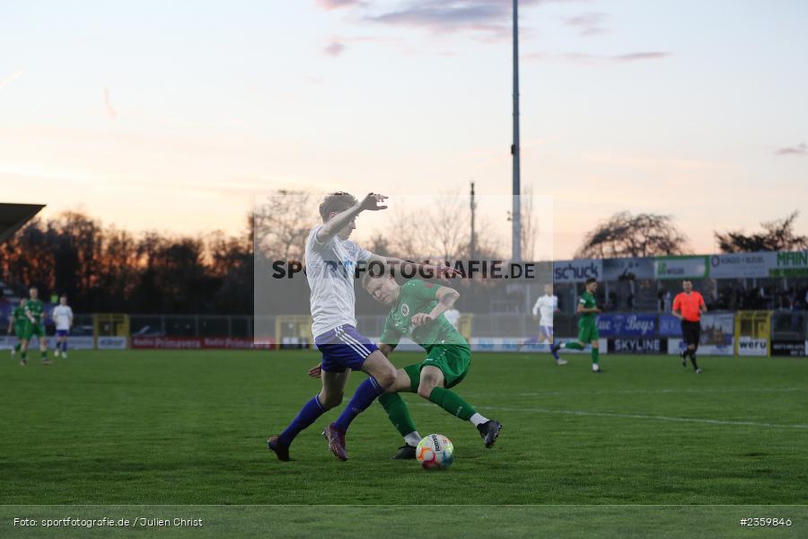 Benedict Laverty, Stadion am Schönbusch, Aschaffenburg, 14.04.2023, sport, action, Fussball, BFV, 32. Spieltag, Regionalliga Bayern, ANS, SVA, SpVgg Ansbach, SV Viktoria Aschaffenburg - Bild-ID: 2359846