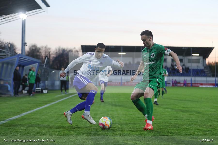 Felix Metzler, Stadion am Schönbusch, Aschaffenburg, 14.04.2023, sport, action, Fussball, BFV, 32. Spieltag, Regionalliga Bayern, ANS, SVA, SpVgg Ansbach, SV Viktoria Aschaffenburg - Bild-ID: 2359848
