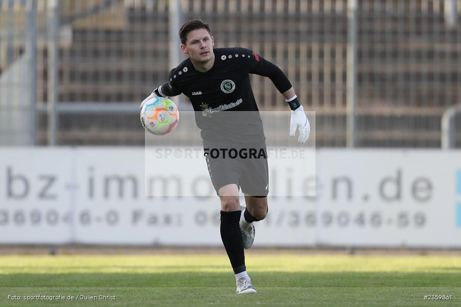 Sebastian Heid, Stadion am Schönbusch, Aschaffenburg, 14.04.2023, sport, action, Fussball, BFV, 32. Spieltag, Regionalliga Bayern, ANS, SVA, SpVgg Ansbach, SV Viktoria Aschaffenburg - Bild-ID: 2359861