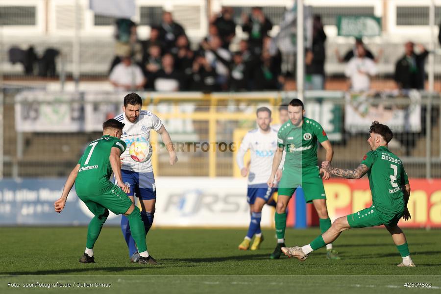 Benjamin Baier, Stadion am Schönbusch, Aschaffenburg, 14.04.2023, sport, action, Fussball, BFV, 32. Spieltag, Regionalliga Bayern, ANS, SVA, SpVgg Ansbach, SV Viktoria Aschaffenburg - Bild-ID: 2359862