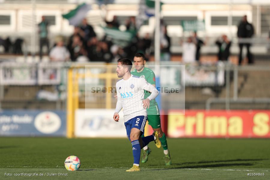 Silas Tom Zehnder, Stadion am Schönbusch, Aschaffenburg, 14.04.2023, sport, action, Fussball, BFV, 32. Spieltag, Regionalliga Bayern, ANS, SVA, SpVgg Ansbach, SV Viktoria Aschaffenburg - Bild-ID: 2359863