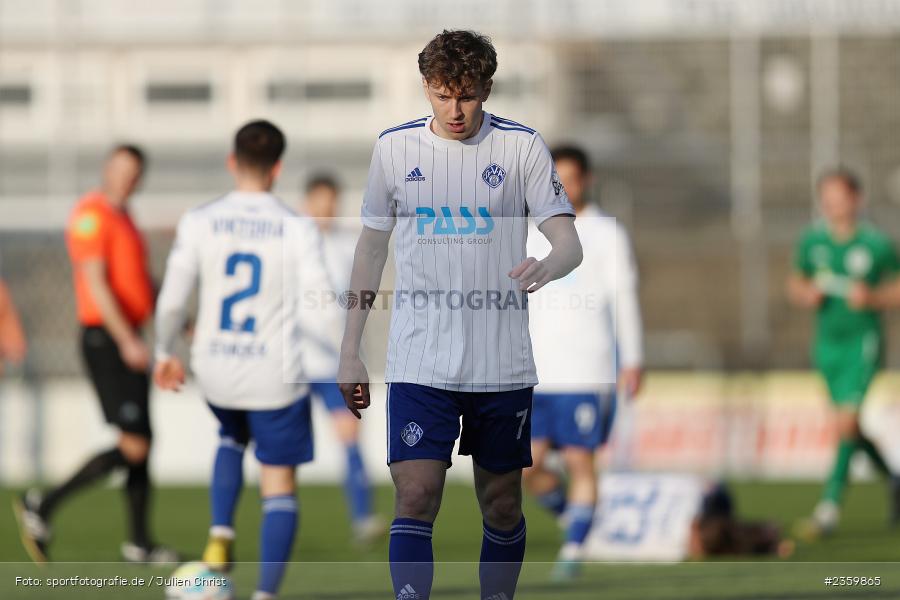 Benedict Laverty, Stadion am Schönbusch, Aschaffenburg, 14.04.2023, sport, action, Fussball, BFV, 32. Spieltag, Regionalliga Bayern, ANS, SVA, SpVgg Ansbach, SV Viktoria Aschaffenburg - Bild-ID: 2359865
