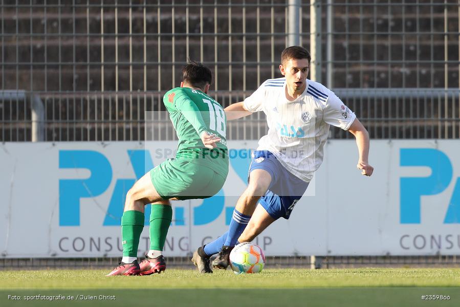 Veit Klement, Stadion am Schönbusch, Aschaffenburg, 14.04.2023, sport, action, Fussball, BFV, 32. Spieltag, Regionalliga Bayern, ANS, SVA, SpVgg Ansbach, SV Viktoria Aschaffenburg - Bild-ID: 2359866