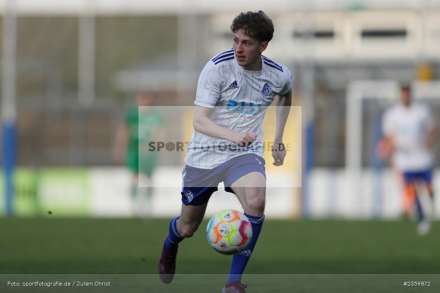 Benedict Laverty, Stadion am Schönbusch, Aschaffenburg, 14.04.2023, sport, action, Fussball, BFV, 32. Spieltag, Regionalliga Bayern, ANS, SVA, SpVgg Ansbach, SV Viktoria Aschaffenburg - Bild-ID: 2359872