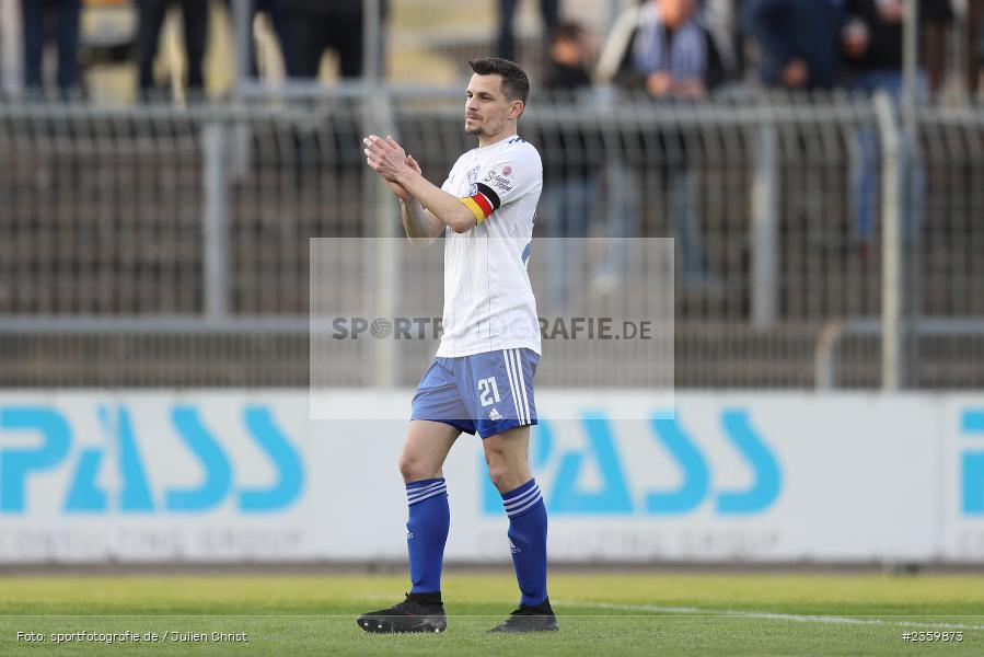 Daniel Cheron, Stadion am Schönbusch, Aschaffenburg, 14.04.2023, sport, action, Fussball, BFV, 32. Spieltag, Regionalliga Bayern, ANS, SVA, SpVgg Ansbach, SV Viktoria Aschaffenburg - Bild-ID: 2359873