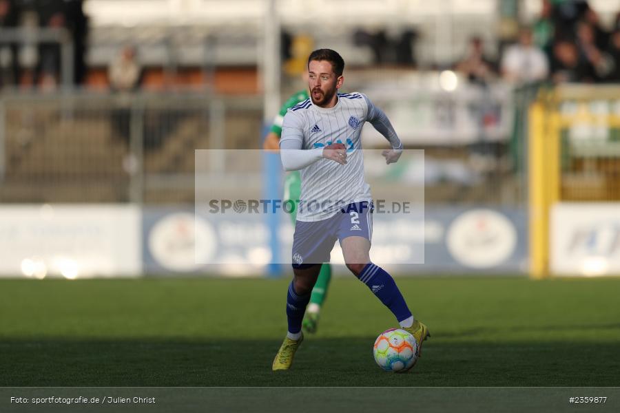 Silas Tom Zehnder, Stadion am Schönbusch, Aschaffenburg, 14.04.2023, sport, action, Fussball, BFV, 32. Spieltag, Regionalliga Bayern, ANS, SVA, SpVgg Ansbach, SV Viktoria Aschaffenburg - Bild-ID: 2359877