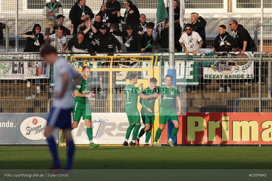 Lukas Schmidt, Stadion am Schönbusch, Aschaffenburg, 14.04.2023, sport, action, Fussball, BFV, 32. Spieltag, Regionalliga Bayern, ANS, SVA, SpVgg Ansbach, SV Viktoria Aschaffenburg - Bild-ID: 2359893