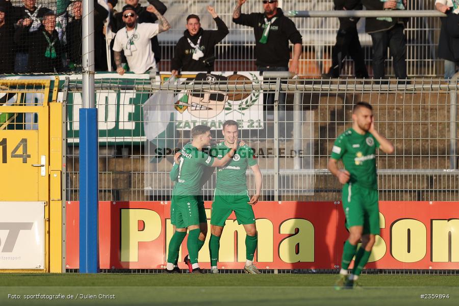 Lukas Schmidt, Stadion am Schönbusch, Aschaffenburg, 14.04.2023, sport, action, Fussball, BFV, 32. Spieltag, Regionalliga Bayern, ANS, SVA, SpVgg Ansbach, SV Viktoria Aschaffenburg - Bild-ID: 2359894