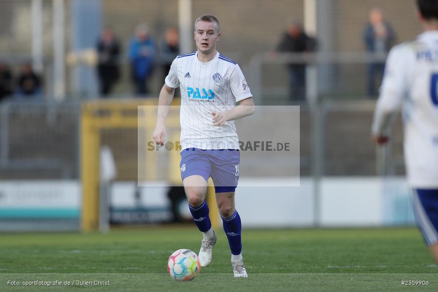 Jan Stein, Stadion am Schönbusch, Aschaffenburg, 14.04.2023, sport, action, Fussball, BFV, 32. Spieltag, Regionalliga Bayern, ANS, SVA, SpVgg Ansbach, SV Viktoria Aschaffenburg - Bild-ID: 2359906