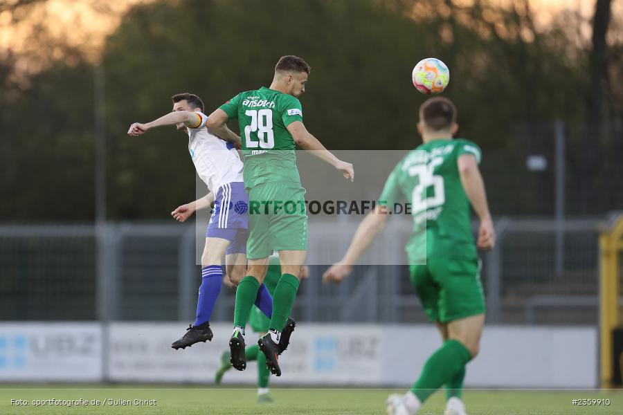 Sebastian Marx, Stadion am Schönbusch, Aschaffenburg, 14.04.2023, sport, action, Fussball, BFV, 32. Spieltag, Regionalliga Bayern, ANS, SVA, SpVgg Ansbach, SV Viktoria Aschaffenburg - Bild-ID: 2359910