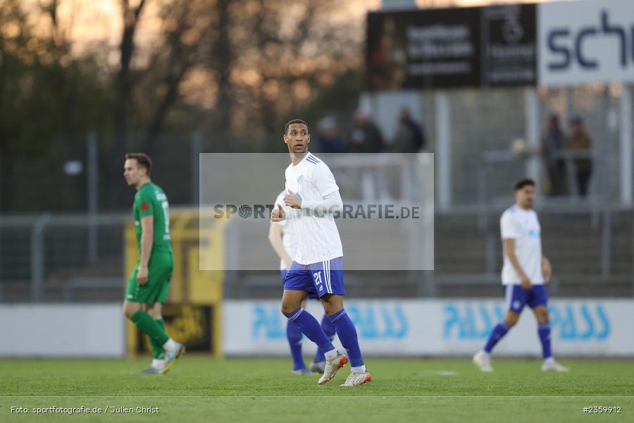 Felix Metzler, Stadion am Schönbusch, Aschaffenburg, 14.04.2023, sport, action, Fussball, BFV, 32. Spieltag, Regionalliga Bayern, ANS, SVA, SpVgg Ansbach, SV Viktoria Aschaffenburg - Bild-ID: 2359912