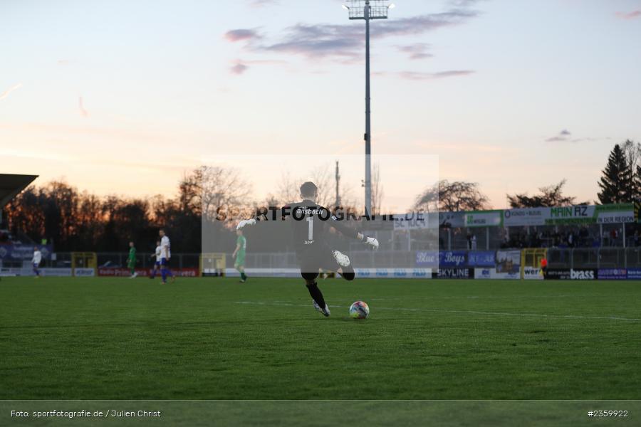 Sebastian Heid, Stadion am Schönbusch, Aschaffenburg, 14.04.2023, sport, action, Fussball, BFV, 32. Spieltag, Regionalliga Bayern, ANS, SVA, SpVgg Ansbach, SV Viktoria Aschaffenburg - Bild-ID: 2359922