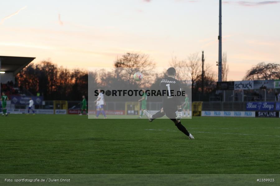 Sebastian Heid, Stadion am Schönbusch, Aschaffenburg, 14.04.2023, sport, action, Fussball, BFV, 32. Spieltag, Regionalliga Bayern, ANS, SVA, SpVgg Ansbach, SV Viktoria Aschaffenburg - Bild-ID: 2359923