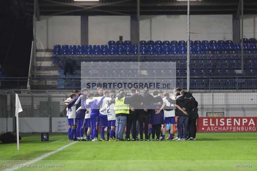 Mannschaftskreis, Stadion am Schönbusch, Aschaffenburg, 14.04.2023, sport, action, Fussball, BFV, 32. Spieltag, Regionalliga Bayern, ANS, SVA, SpVgg Ansbach, SV Viktoria Aschaffenburg - Bild-ID: 2359934