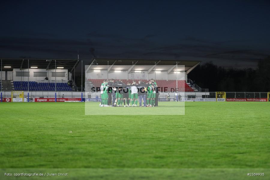 Mannschaftskreis, Stadion am Schönbusch, Aschaffenburg, 14.04.2023, sport, action, Fussball, BFV, 32. Spieltag, Regionalliga Bayern, ANS, SVA, SpVgg Ansbach, SV Viktoria Aschaffenburg - Bild-ID: 2359935