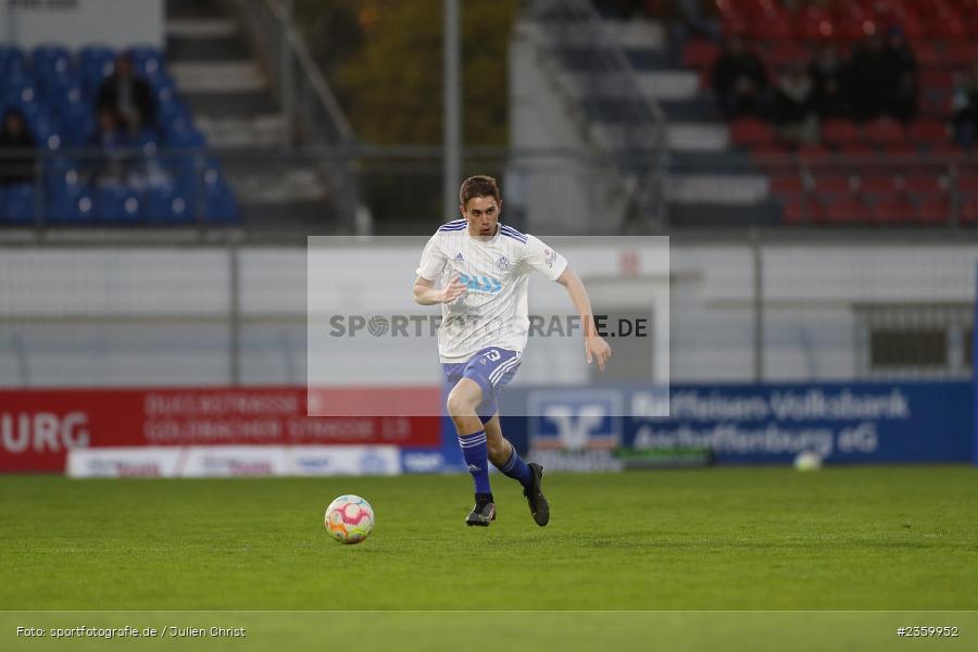 Veit Klement, Stadion am Schönbusch, Aschaffenburg, 14.04.2023, sport, action, Fussball, BFV, 32. Spieltag, Regionalliga Bayern, ANS, SVA, SpVgg Ansbach, SV Viktoria Aschaffenburg - Bild-ID: 2359952