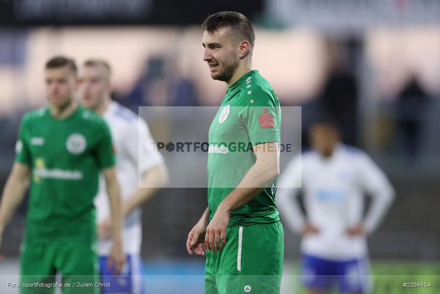 Sven Landshuter, Stadion am Schönbusch, Aschaffenburg, 14.04.2023, sport, action, Fussball, BFV, 32. Spieltag, Regionalliga Bayern, ANS, SVA, SpVgg Ansbach, SV Viktoria Aschaffenburg - Bild-ID: 2359954