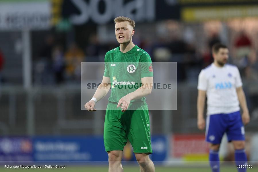 Niklas Seefried, Stadion am Schönbusch, Aschaffenburg, 14.04.2023, sport, action, Fussball, BFV, 32. Spieltag, Regionalliga Bayern, ANS, SVA, SpVgg Ansbach, SV Viktoria Aschaffenburg - Bild-ID: 2359956