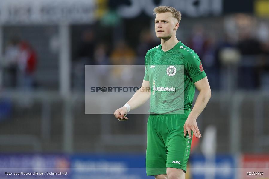 Niklas Seefried, Stadion am Schönbusch, Aschaffenburg, 14.04.2023, sport, action, Fussball, BFV, 32. Spieltag, Regionalliga Bayern, ANS, SVA, SpVgg Ansbach, SV Viktoria Aschaffenburg - Bild-ID: 2359957