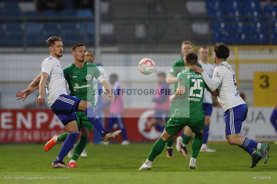 Nicolas Hebisch, Stadion am Schönbusch, Aschaffenburg, 14.04.2023, sport, action, Fussball, BFV, 32. Spieltag, Regionalliga Bayern, ANS, SVA, SpVgg Ansbach, SV Viktoria Aschaffenburg - Bild-ID: 2359958