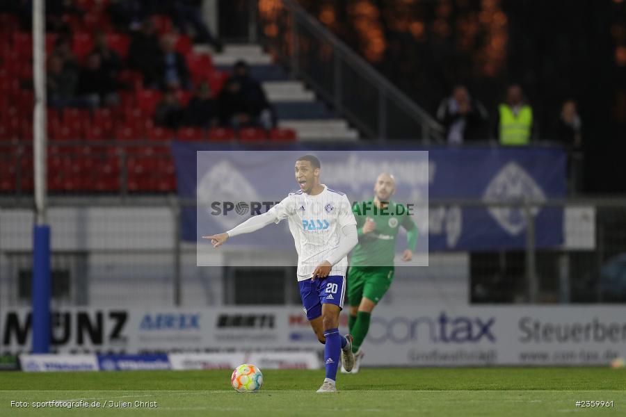 Felix Metzler, Stadion am Schönbusch, Aschaffenburg, 14.04.2023, sport, action, Fussball, BFV, 32. Spieltag, Regionalliga Bayern, ANS, SVA, SpVgg Ansbach, SV Viktoria Aschaffenburg - Bild-ID: 2359961