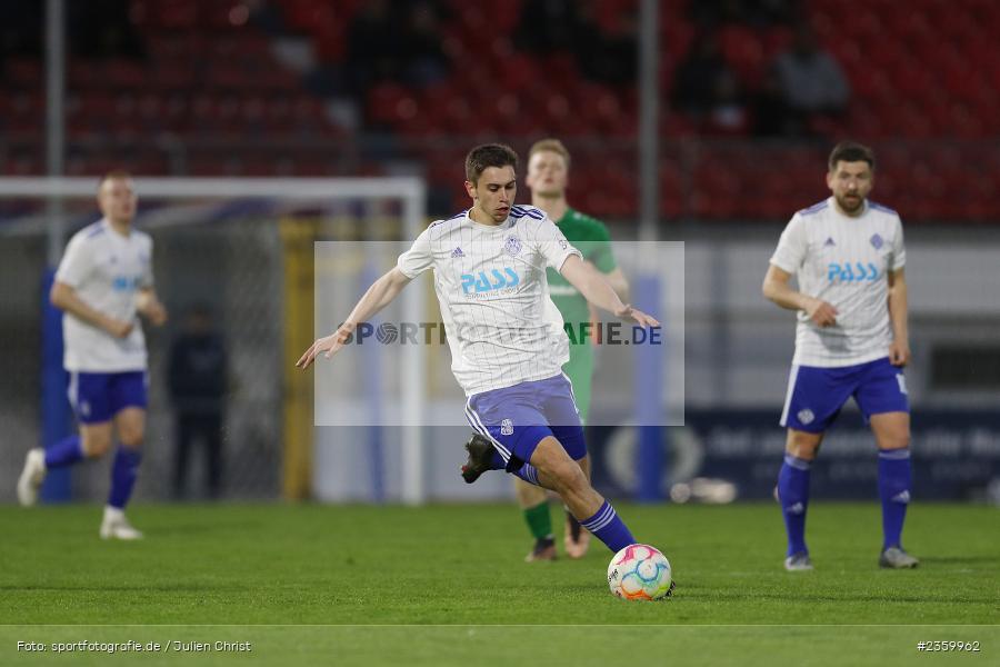 Veit Klement, Stadion am Schönbusch, Aschaffenburg, 14.04.2023, sport, action, Fussball, BFV, 32. Spieltag, Regionalliga Bayern, ANS, SVA, SpVgg Ansbach, SV Viktoria Aschaffenburg - Bild-ID: 2359962