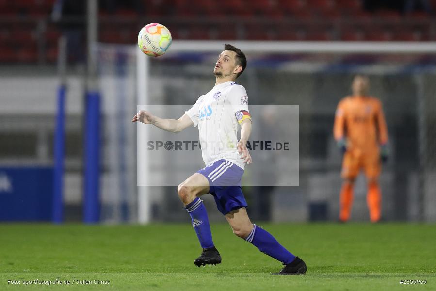 Daniel Cheron, Stadion am Schönbusch, Aschaffenburg, 14.04.2023, sport, action, Fussball, BFV, 32. Spieltag, Regionalliga Bayern, ANS, SVA, SpVgg Ansbach, SV Viktoria Aschaffenburg - Bild-ID: 2359969