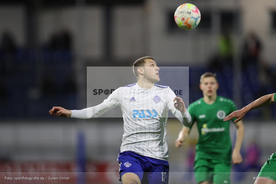 Niklas Meyer, Stadion am Schönbusch, Aschaffenburg, 14.04.2023, sport, action, Fussball, BFV, 32. Spieltag, Regionalliga Bayern, ANS, SVA, SpVgg Ansbach, SV Viktoria Aschaffenburg - Bild-ID: 2359970