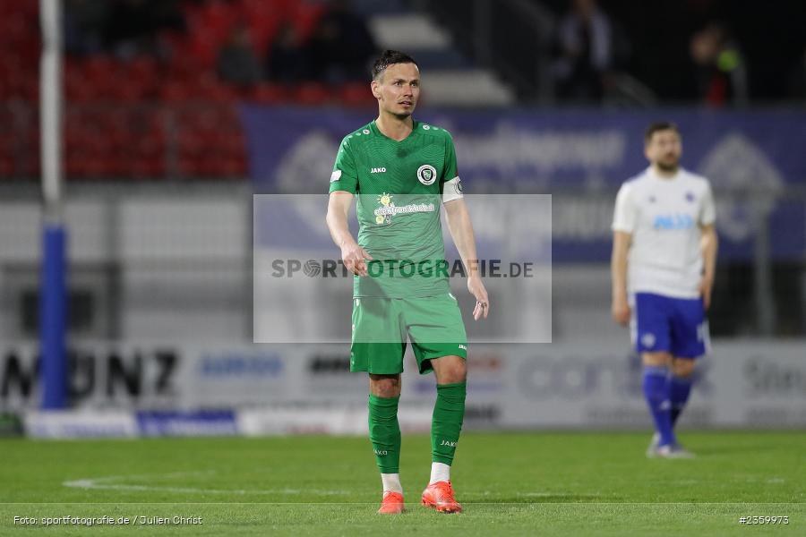 Tobias Dietrich, Stadion am Schönbusch, Aschaffenburg, 14.04.2023, sport, action, Fussball, BFV, 32. Spieltag, Regionalliga Bayern, ANS, SVA, SpVgg Ansbach, SV Viktoria Aschaffenburg - Bild-ID: 2359973