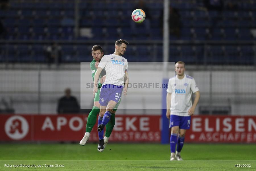 Daniel Cheron, Stadion am Schönbusch, Aschaffenburg, 14.04.2023, sport, action, Fussball, BFV, 32. Spieltag, Regionalliga Bayern, ANS, SVA, SpVgg Ansbach, SV Viktoria Aschaffenburg - Bild-ID: 2360002