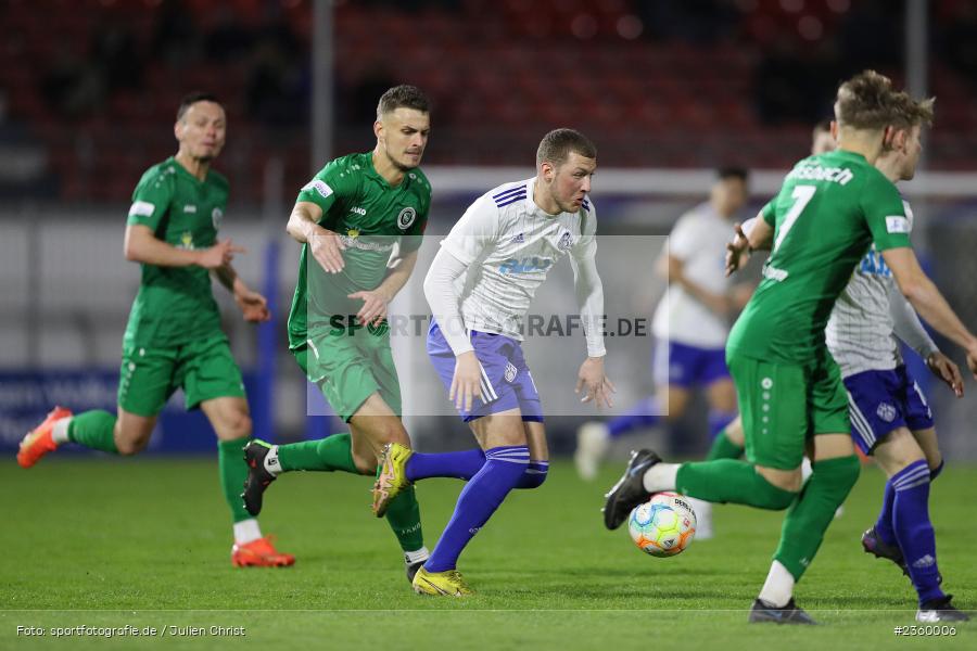 Niklas Meyer, Stadion am Schönbusch, Aschaffenburg, 14.04.2023, sport, action, Fussball, BFV, 32. Spieltag, Regionalliga Bayern, ANS, SVA, SpVgg Ansbach, SV Viktoria Aschaffenburg - Bild-ID: 2360006