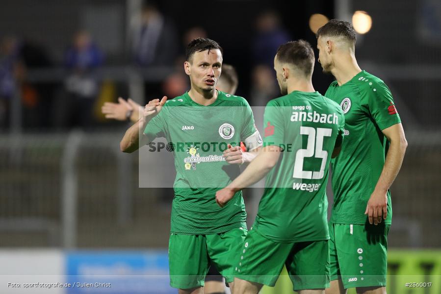 Tobias Dietrich, Stadion am Schönbusch, Aschaffenburg, 14.04.2023, sport, action, Fussball, BFV, 32. Spieltag, Regionalliga Bayern, ANS, SVA, SpVgg Ansbach, SV Viktoria Aschaffenburg - Bild-ID: 2360017