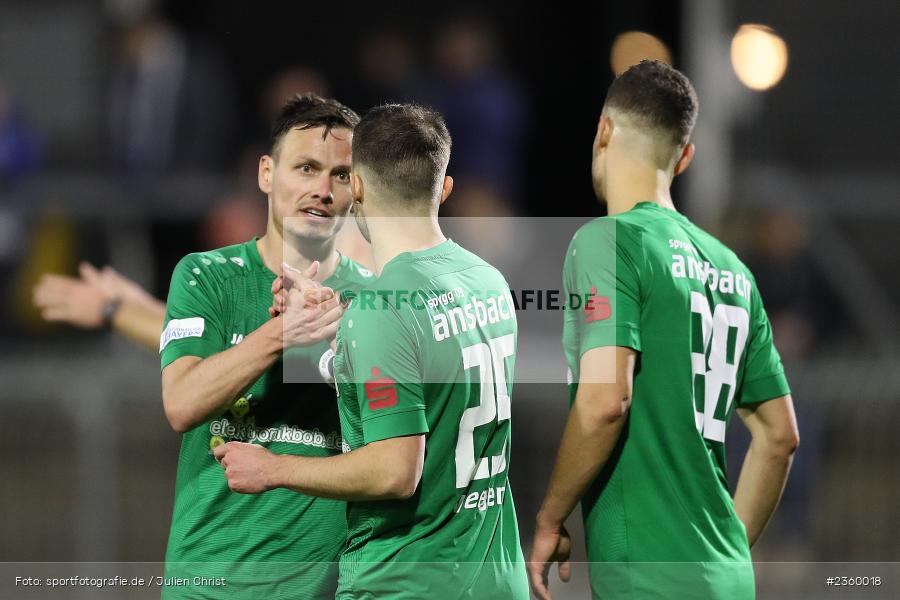 Tobias Dietrich, Stadion am Schönbusch, Aschaffenburg, 14.04.2023, sport, action, Fussball, BFV, 32. Spieltag, Regionalliga Bayern, ANS, SVA, SpVgg Ansbach, SV Viktoria Aschaffenburg - Bild-ID: 2360018