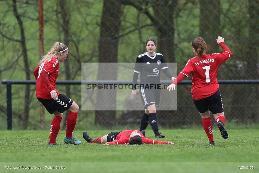 Vivien Reith, Sportgelände, Karsbach, 15.04.2023, sport, action, Fussball, BFV, Frauen Landesliga Nord, 15. Spieltag, SGV, FCK, SGV Nürnberg-Fürth, FC Karsbach - Bild-ID: 2360103 Vivien Reith, Sportgelände, Karsbach, 15.04.2023, sport, action, Fussball, BFV, Frauen Landesliga Nord, 15. Spieltag, SGV, FCK, SGV Nürnberg-Fürth, FC Karsbach - Bild-ID: 2360103