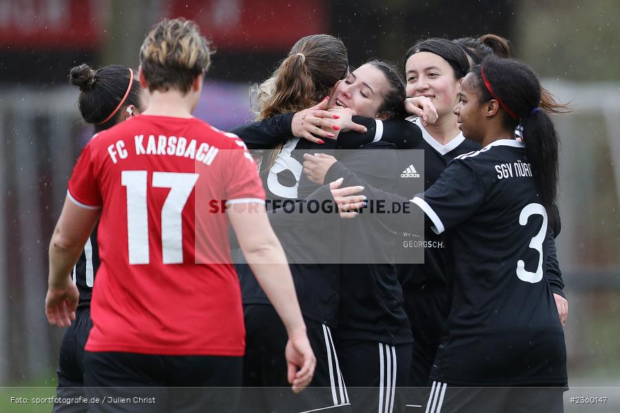 Franziska Ellmer, Sportgelände, Karsbach, 15.04.2023, sport, action, Fussball, BFV, Frauen Landesliga Nord, 15. Spieltag, SGV, FCK, SGV Nürnberg-Fürth, FC Karsbach - Bild-ID: 2360147 Franziska Ellmer, Sportgelände, Karsbach, 15.04.2023, sport, action, Fussball, BFV, Frauen Landesliga Nord, 15. Spieltag, SGV, FCK, SGV Nürnberg-Fürth, FC Karsbach - Bild-ID: 2360147