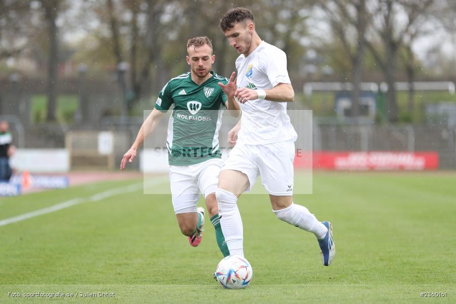 Faton Dzemailji, Willy-Sachs-Stadion, Schweinfurt, 15.04.2023, sport, action, Fussball, BFV, 32. Spieltag, Regionalliga Bayern, FCP, FCS, FC Pipinsried, 1. FC Schweinfurt - Bild-ID: 2360161
