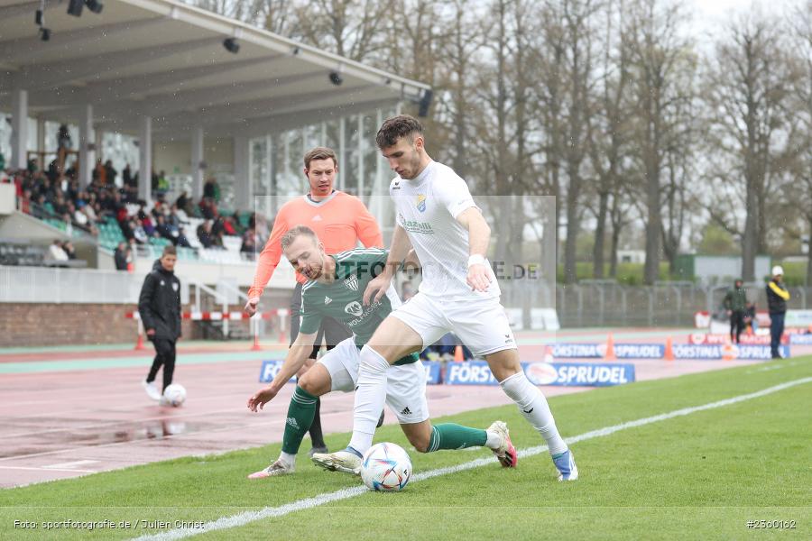 Christoph Stühler, Faton Dzemailji, Willy-Sachs-Stadion, Schweinfurt, 15.04.2023, sport, action, Fussball, BFV, 32. Spieltag, Regionalliga Bayern, FCP, FCS, FC Pipinsried, 1. FC Schweinfurt - Bild-ID: 2360162