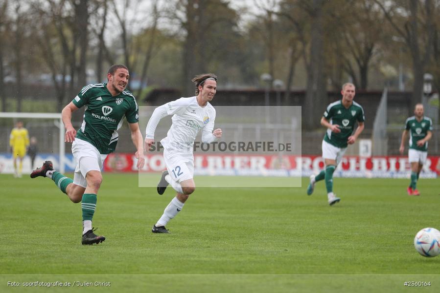 Dominic Noa Schmidt, Willy-Sachs-Stadion, Schweinfurt, 15.04.2023, sport, action, Fussball, BFV, 32. Spieltag, Regionalliga Bayern, FCP, FCS, FC Pipinsried, 1. FC Schweinfurt - Bild-ID: 2360164