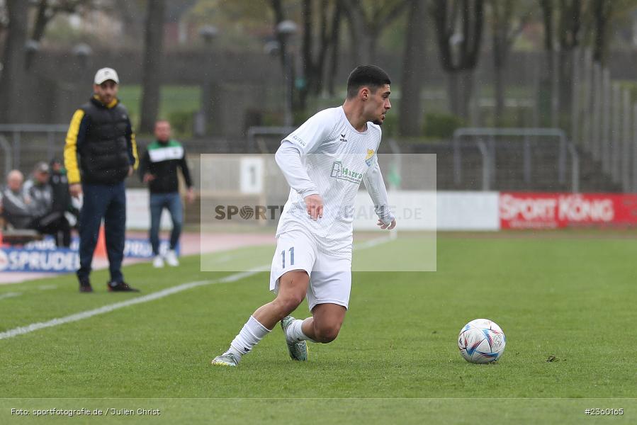 Halit Yilmaz, Willy-Sachs-Stadion, Schweinfurt, 15.04.2023, sport, action, Fussball, BFV, 32. Spieltag, Regionalliga Bayern, FCP, FCS, FC Pipinsried, 1. FC Schweinfurt - Bild-ID: 2360165