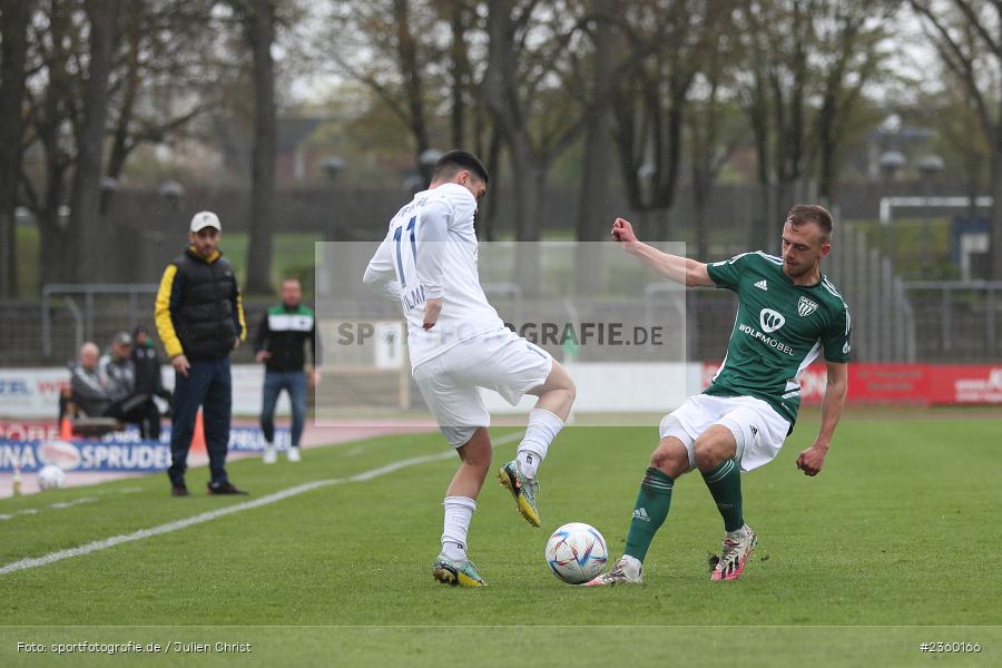 Felix Schwarzholz, Willy-Sachs-Stadion, Schweinfurt, 15.04.2023, sport, action, Fussball, BFV, 32. Spieltag, Regionalliga Bayern, FCP, FCS, FC Pipinsried, 1. FC Schweinfurt - Bild-ID: 2360166