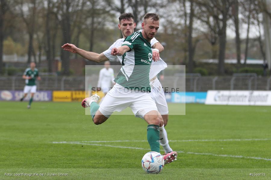 Felix Schwarzholz, Willy-Sachs-Stadion, Schweinfurt, 15.04.2023, sport, action, Fussball, BFV, 32. Spieltag, Regionalliga Bayern, FCP, FCS, FC Pipinsried, 1. FC Schweinfurt - Bild-ID: 2360172