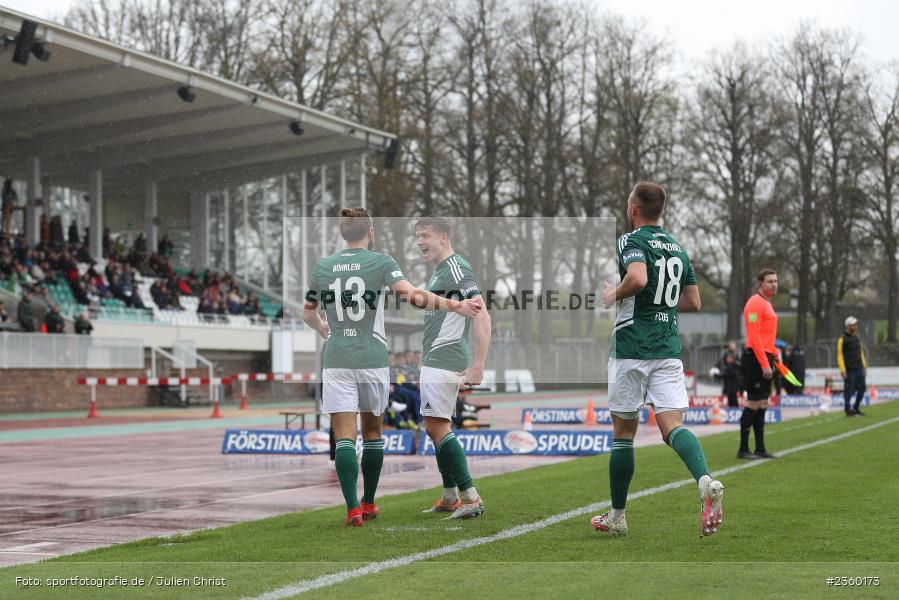 Lukas Aigner, Willy-Sachs-Stadion, Schweinfurt, 15.04.2023, sport, action, Fussball, BFV, 32. Spieltag, Regionalliga Bayern, FCP, FCS, FC Pipinsried, 1. FC Schweinfurt - Bild-ID: 2360173