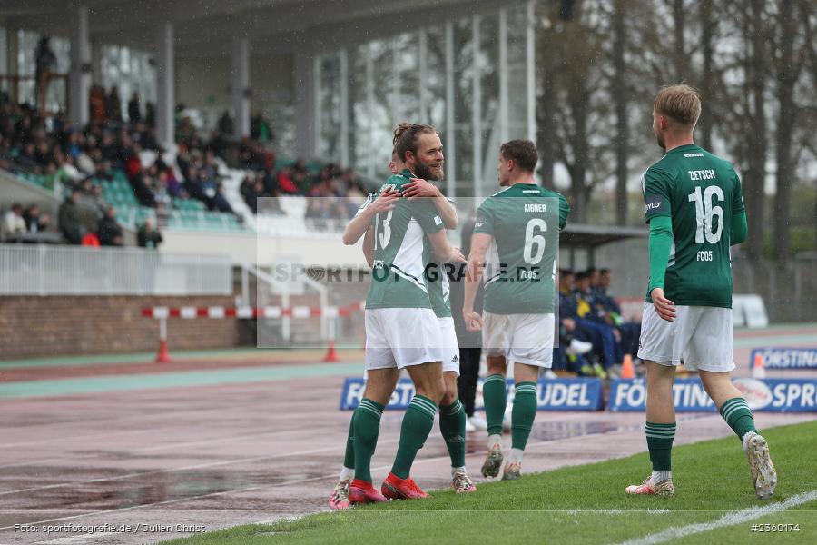 Lukas Aigner, Willy-Sachs-Stadion, Schweinfurt, 15.04.2023, sport, action, Fussball, BFV, 32. Spieltag, Regionalliga Bayern, FCP, FCS, FC Pipinsried, 1. FC Schweinfurt - Bild-ID: 2360174