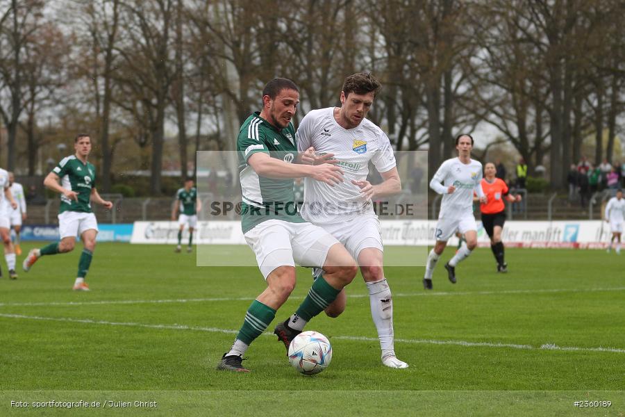 Dominic Noa Schmidt, Willy-Sachs-Stadion, Schweinfurt, 15.04.2023, sport, action, Fussball, BFV, 32. Spieltag, Regionalliga Bayern, FCP, FCS, FC Pipinsried, 1. FC Schweinfurt - Bild-ID: 2360189