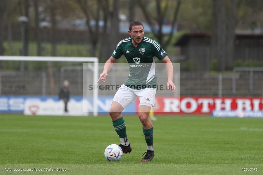 Dominic Noa Schmidt, Willy-Sachs-Stadion, Schweinfurt, 15.04.2023, sport, action, Fussball, BFV, 32. Spieltag, Regionalliga Bayern, FCP, FCS, FC Pipinsried, 1. FC Schweinfurt - Bild-ID: 2360193