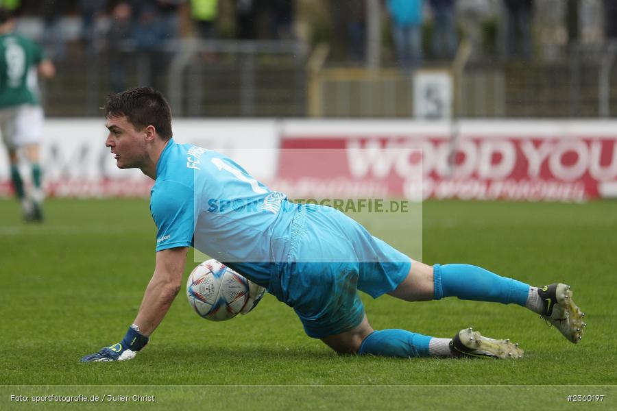 Daniel Witetschek, Willy-Sachs-Stadion, Schweinfurt, 15.04.2023, sport, action, Fussball, BFV, 32. Spieltag, Regionalliga Bayern, FCP, FCS, FC Pipinsried, 1. FC Schweinfurt - Bild-ID: 2360197