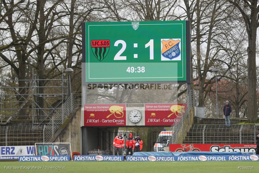 Willy-Sachs-Stadion, Schweinfurt, 15.04.2023, sport, action, Fussball, BFV, 32. Spieltag, Regionalliga Bayern, FCP, FCS, FC Pipinsried, 1. FC Schweinfurt - Bild-ID: 2360201